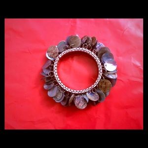 NWOT Blue, Silver, Brown & Black Dangle Bracelet